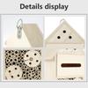 Wooden Insect Bee House Butterfly House Insect Hostel Garden Outdoor Hanging Hive House Natural Wood Bug Shelter Nest Box