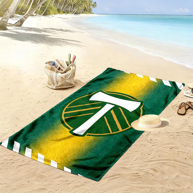 Portland Timbers Print Beach Towel, Large Soft Quick Dry Towel for Beach Camping Swimming