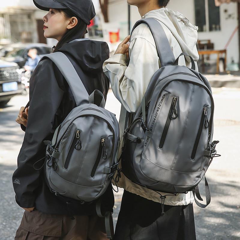 Herren Einfarbig Rucksack Mittelschüler Schultasche Damen Reise Rucksack