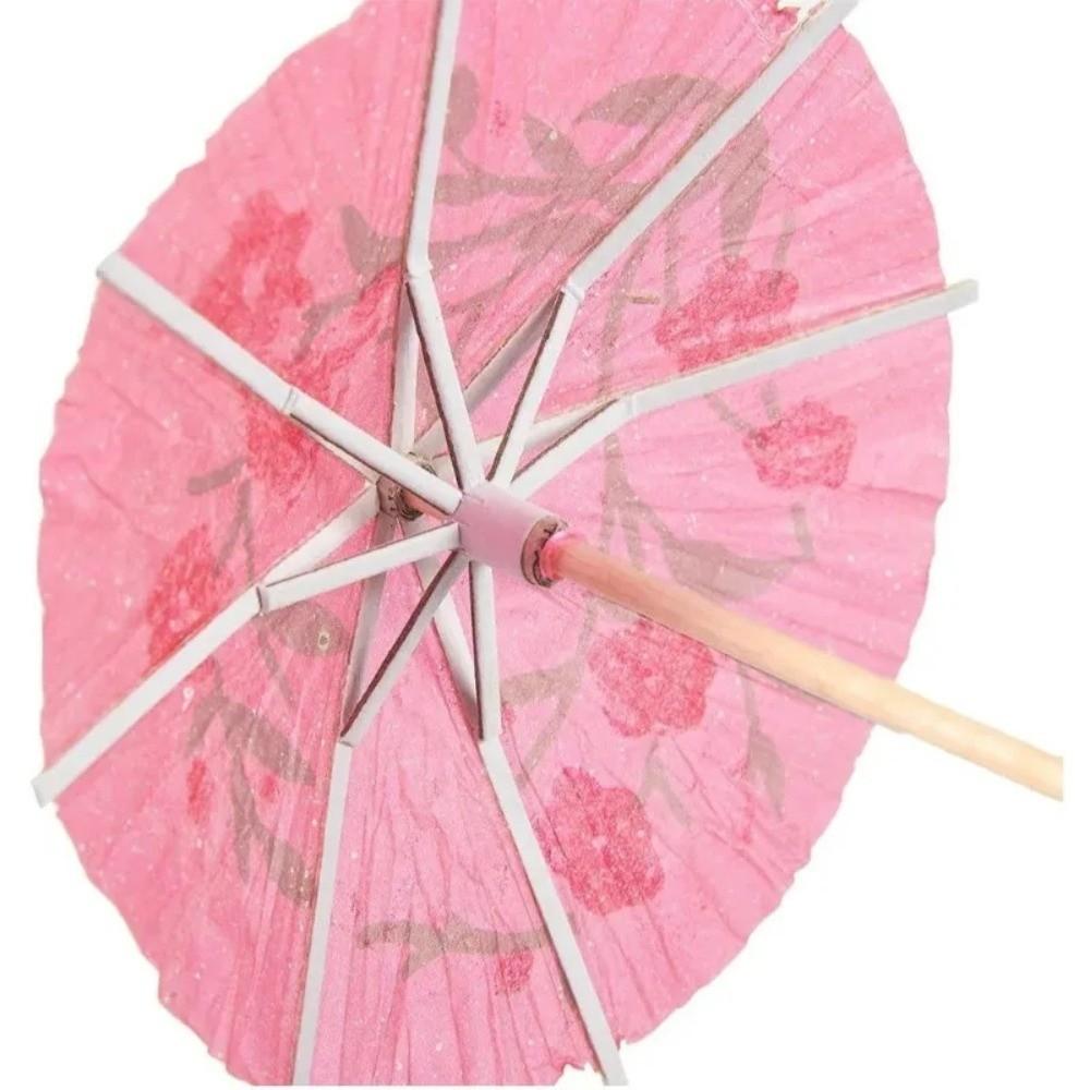 50pcs Hawaiian Paper Cocktail Parasols Toothpick Fruit Stick Drink Picks New Cake Sticks  Pool Party