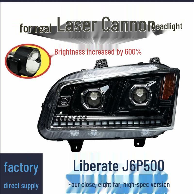 Compatible Dual-Lens LED Headlight Assembly for Jiefang New J6P Models (J6P500, J6P550, J6P420, J6P460)