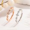 Exquisite Sweet Zircon Rhombus Adjustable Ring - Fashionable and Simple Design