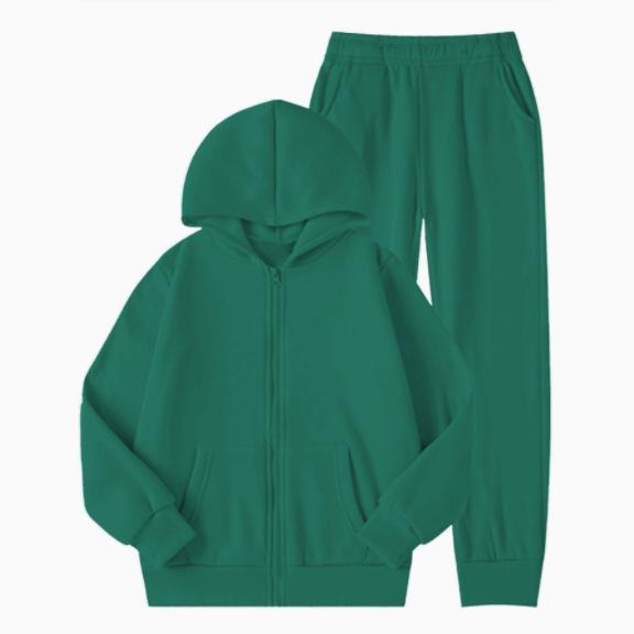 Conjunto de Sudadera Trendy Europeo y Americano para Niños y Niñas - Tallas Mediana y Grande, Múltiples Colores
