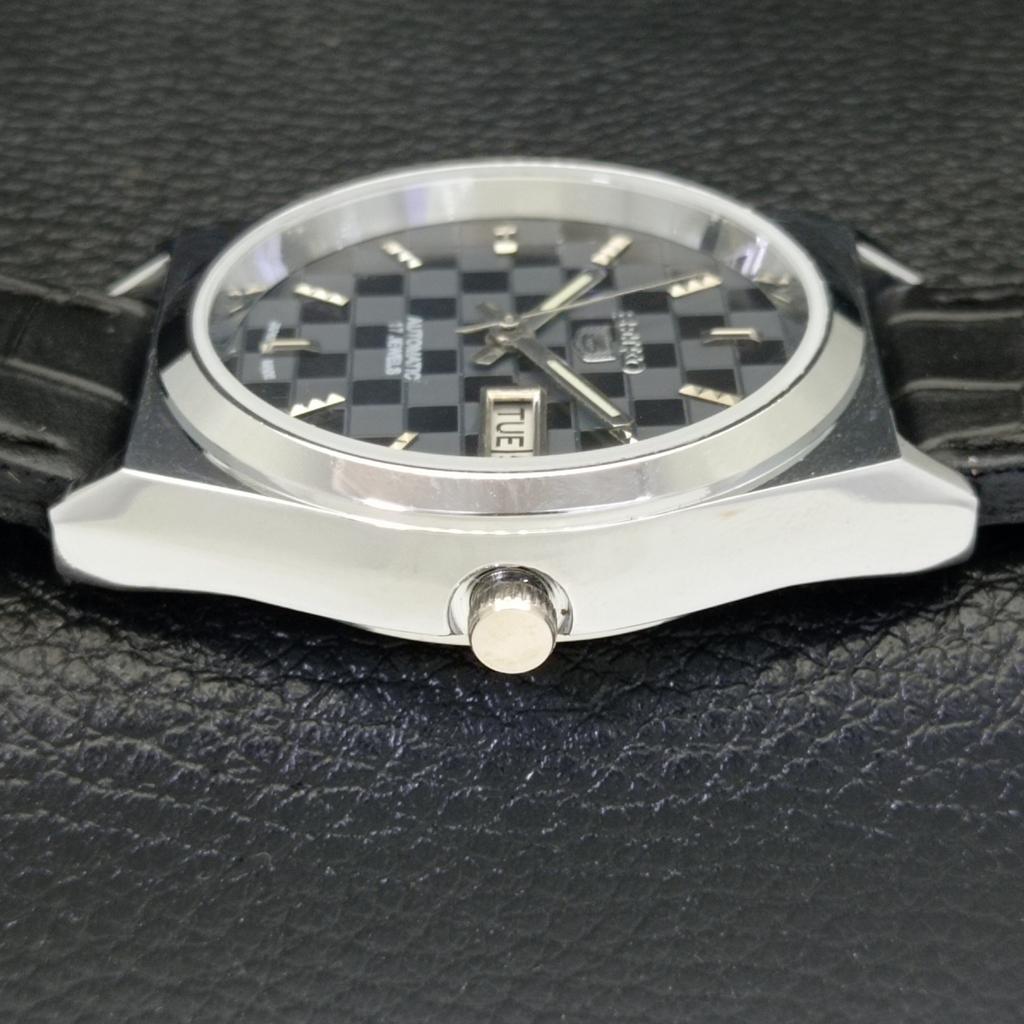 AUTOMATIC SEIKO 5 JAPAN MENS 6309A REFURBISHED BLACK COLOR DIAL WATCH a440210-4 Sk-a440210-1