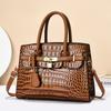 Borsa a tracolla premium di nicchia con motivo coccodrillo, versatile, nuova, portatile, da donna