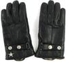 Schott Cowhide Leather Gloves, Size M, Black, 3149026