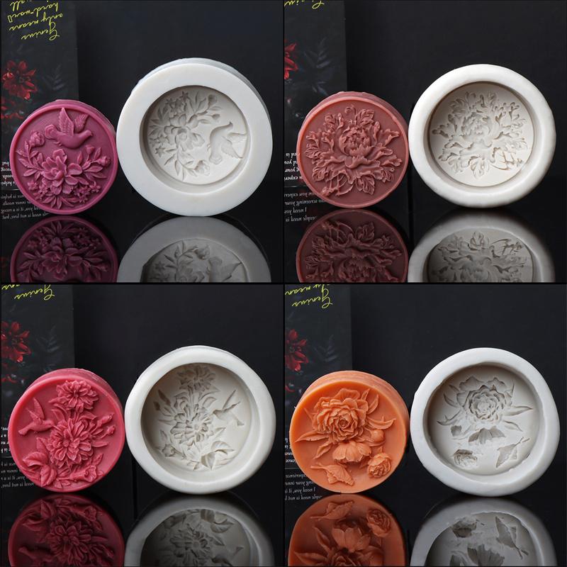 3D Peony Rose Silicone Soap Mold DIY Handmade Creative Flower Aromatherapy Plaster Resin Soap Making Supplies Kit Home Gifts