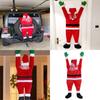 42" Climbing Christmas Hanging Santa Claus Outdoor Window Party Xmas Props Decor