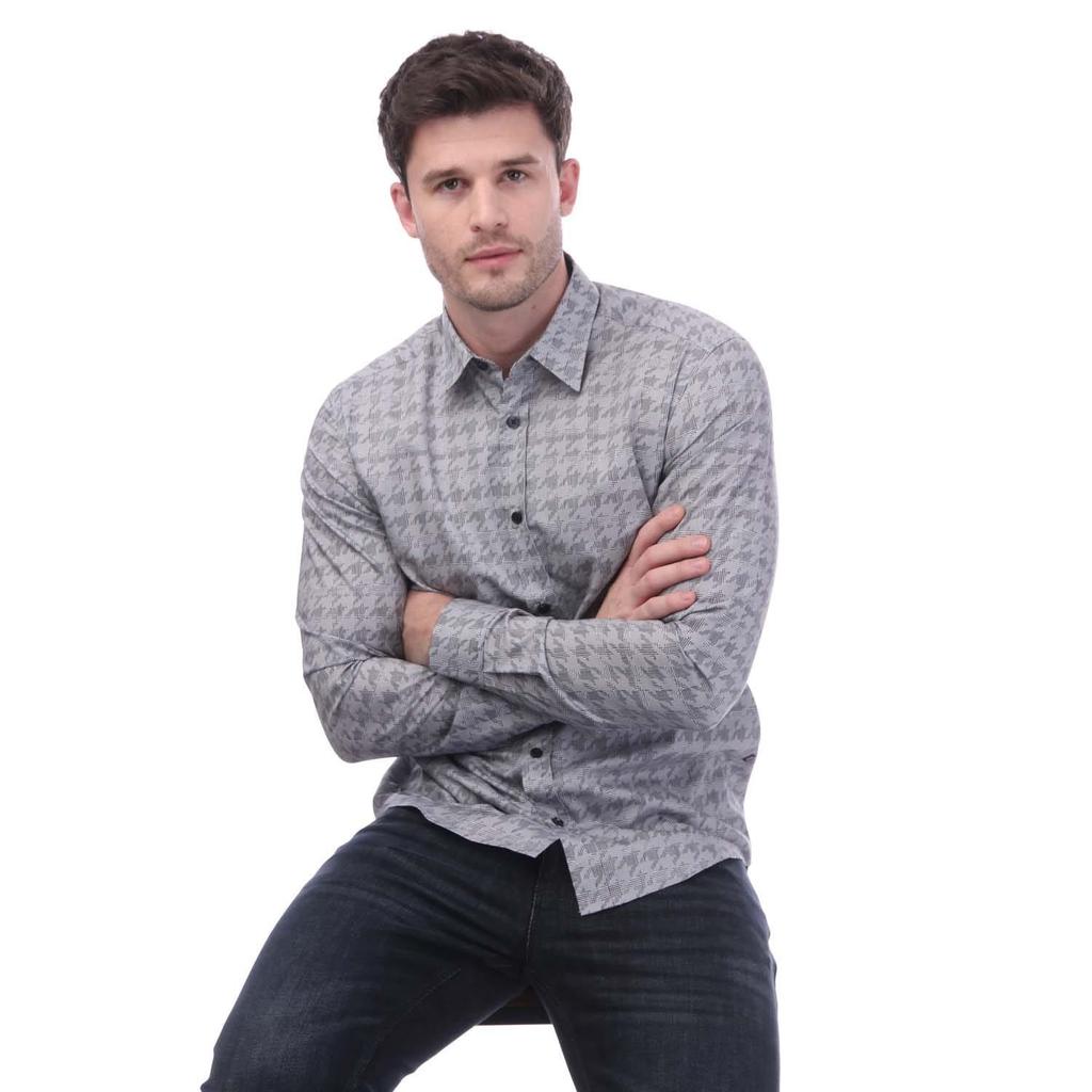 Boss Mens Houndstooth Regular Shirt