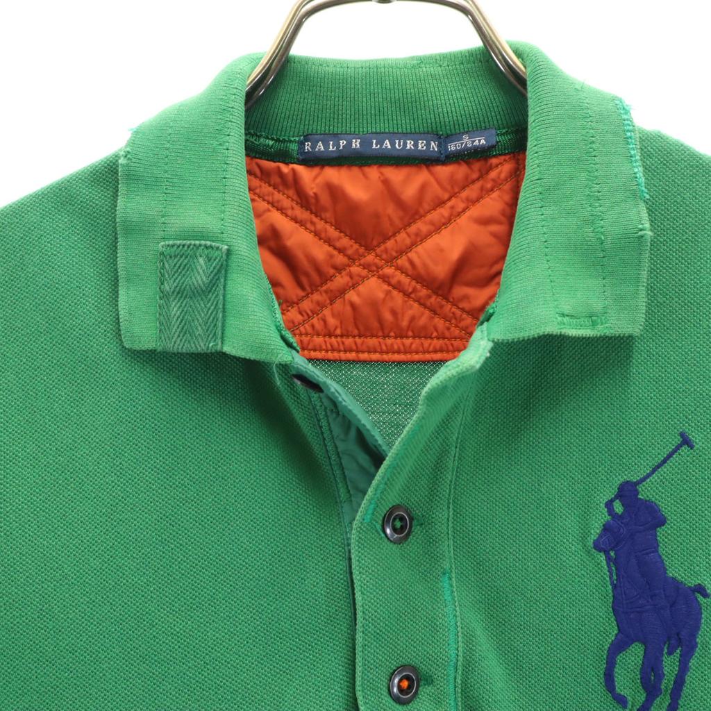Ralph Lauren Polo tričko s krátkým rukávem s velkou výšivkou poníka, vintage úpravou, dámské, použité