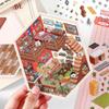 Infeel.Me My Little House 3D Scenery Stickers - Miniature Two-Layer Quiet Book Series
