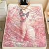 Hairless Cat Pattern Flannel Blanket, High Quality Comfortable for All Seasons, Home Decor, Warmth and Comfort, Perfect for Gifts.