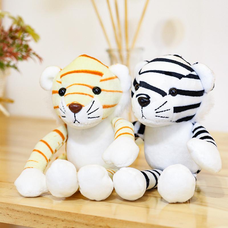Tiger Year Plush Keychain With Soft Cotton Filling For Lucky Charm And Bag Decor