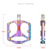 PROMEND MTB Bicycle Pedal Anti-Slip Double DU Bearings Lightweight Aluminum Alloy Pedal Wide Platform Pedals Mountain Bike Parts