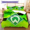 Set Copripiumino Trapuntato Werder Bremen Federa Decorazione Casa Regalo di Compleanno (1 * copripiumino + 2 * federa, senza nucleo)