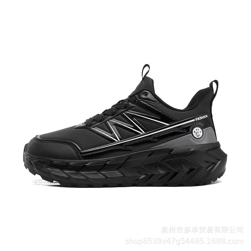 

Wide-headed shoes Light cushioning and comfortable wide-last big-headed shoes Casual shoes Thick-soled rebound running shoes 45 чорний