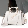 Women Cute Cat Ear Top Handle Shoulder Crossbody Bag Zippered PU Leather Solid Handbag Purse Elegant Messenger Bag Purse