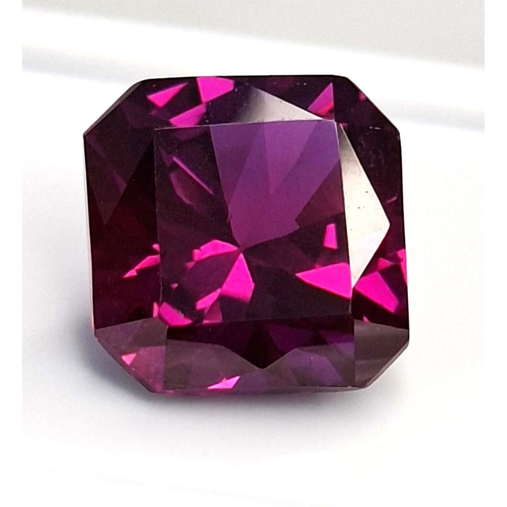 Stunning Rhodolite Garnet Natural Asscher Cut 7-9 Ct Certified Loose Gemstone