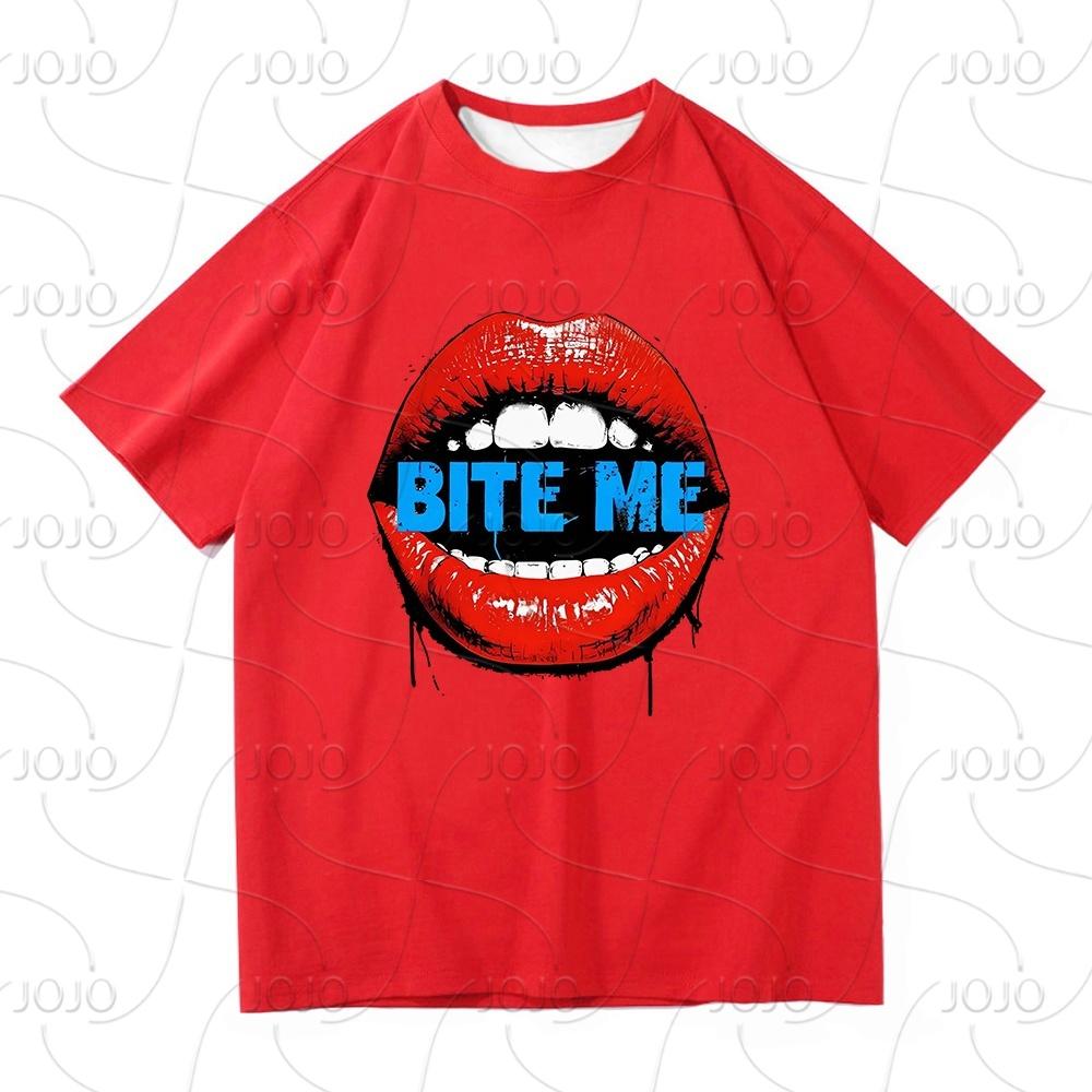 Reneé Rapp Bite Me TShirt 2025 Retro Fashion Men/women Clothing Retro Harajuku Quick Drying Clothes Vintage Hiphop T-Shirts
