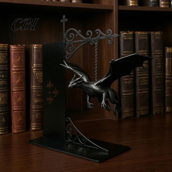 Schreibtisch-Beleuchtungsornament Magischer Schwebender Drache Bücherregal-Lampe, Warmes LED-Nachtlicht, Fantasy-Licht für Schlafzimmer Leseecke Dekor, Einzigartig