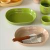 Ins wind exquisite ceramic plate tableware household western food plate steak pasta plate snack plate fruit salad plate