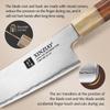 XINZUO 6.5'' Bunka Knife 65-67HRC Stainless Steel Premium Desert Ironwood Handle Ingenious Hand-polished Gift-giving Goodies