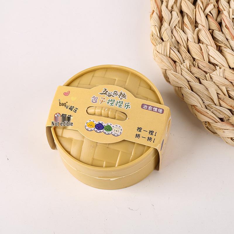 Popular Stress Relief Baozi TPR Fur Ball for Adults & Kids – Soft Rubber Night Market Toy