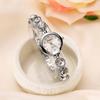 Yousheng Ladies Elegant Wrist Watch Exquisite Women Bracelet Rhinestones Quartz Faux Crystal Small Dial Watch