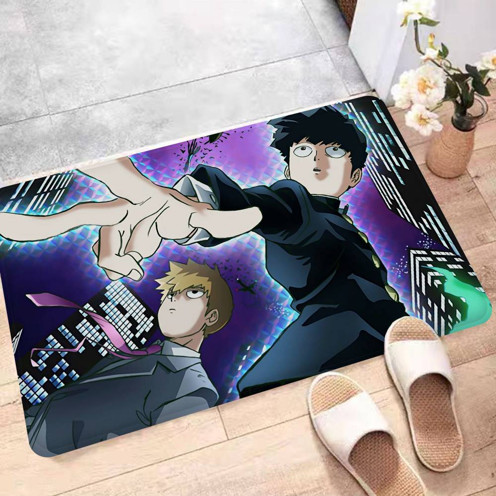 Anime Mob P-Psycho 100 Entrance Door Mat Nordic Style Bedroom Living Room Doormat Home Balcony Anti-Slip Modern Home Decor