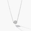 Jbans Classic Chrysanthemum Pendant Slim Chain Necklace (C2503-An945_Sv)