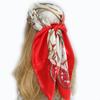 90*90cm Silk Scarf Scarftop Headwraps For Woman Fashion Four Seasons Hair Accessories Hijab Foulard Bandana Femme Headscarf