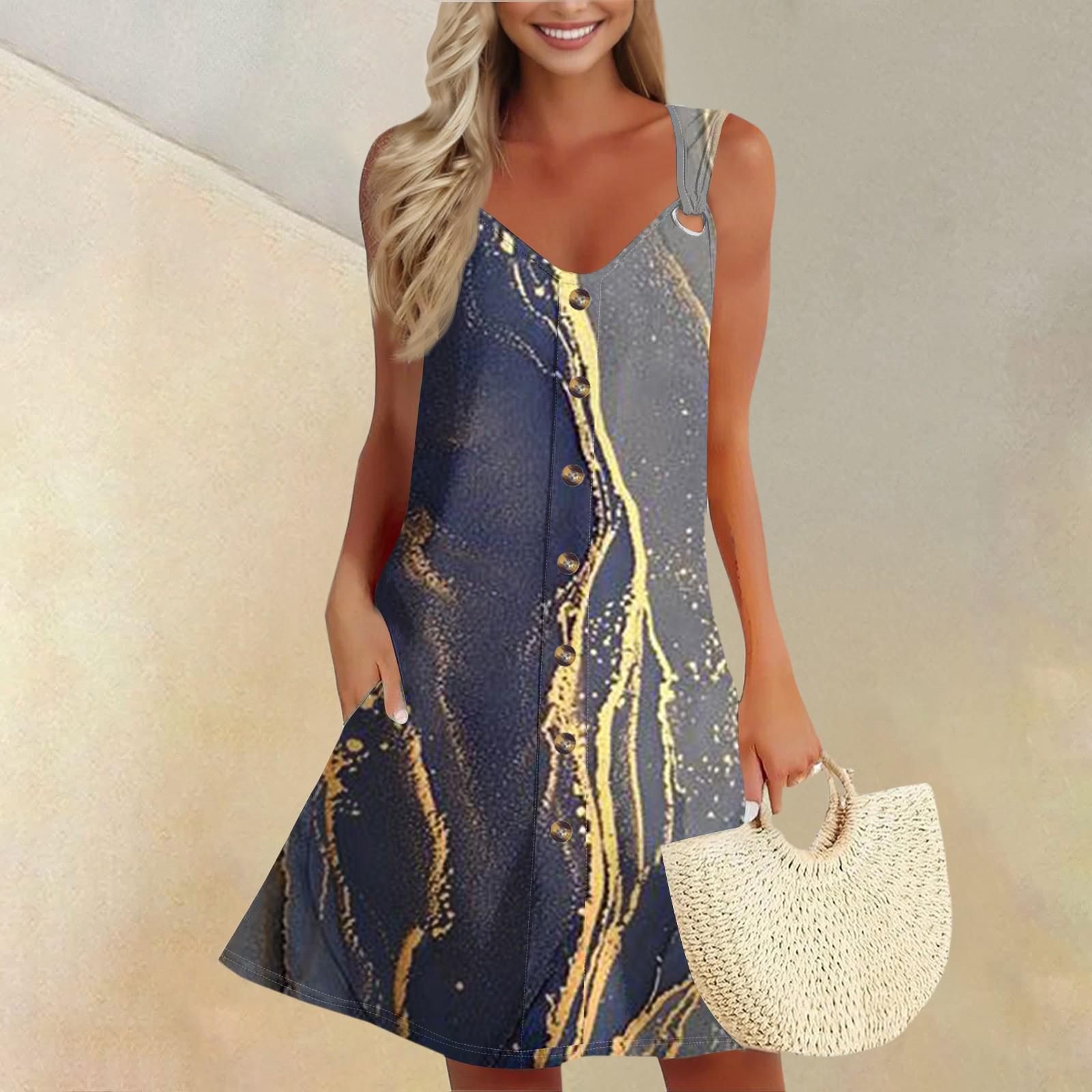 

Женское летнее платье с карманом без рукавов сарафан с цветным блоком и принтом в стиле пэчворк XXXL