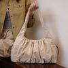 Casual Nylon Cloud Shoulder Bag Large Capacity Drawstring Cloud Tote Bag Portable Korean Ins Style Cloud Handbag Women