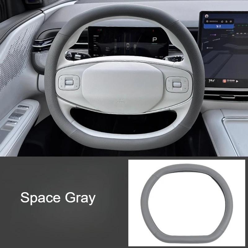 For Xpeng G6 2025 Car Steering Wheel Cover Anti-Slip Leather Steering Wheel Protector