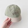 Letter Embroidered Duck Tongue Cap Quick Drying Baseball Cap Retro Summer Hat  6-36Month Kids