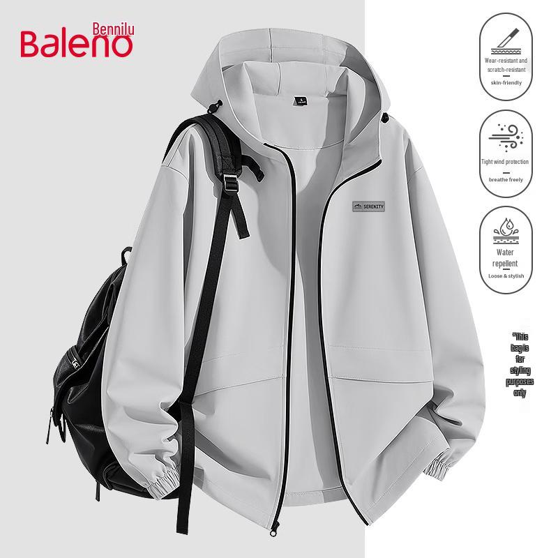 Baleno Men's Water-Resistant Hooded Casual Jacket
