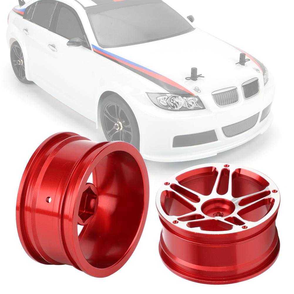 4PCS 1.9inch Aluminium Alloy Metal Wheel Hubs for 1:10 Remote Control RC Climbing Drifting CarRed