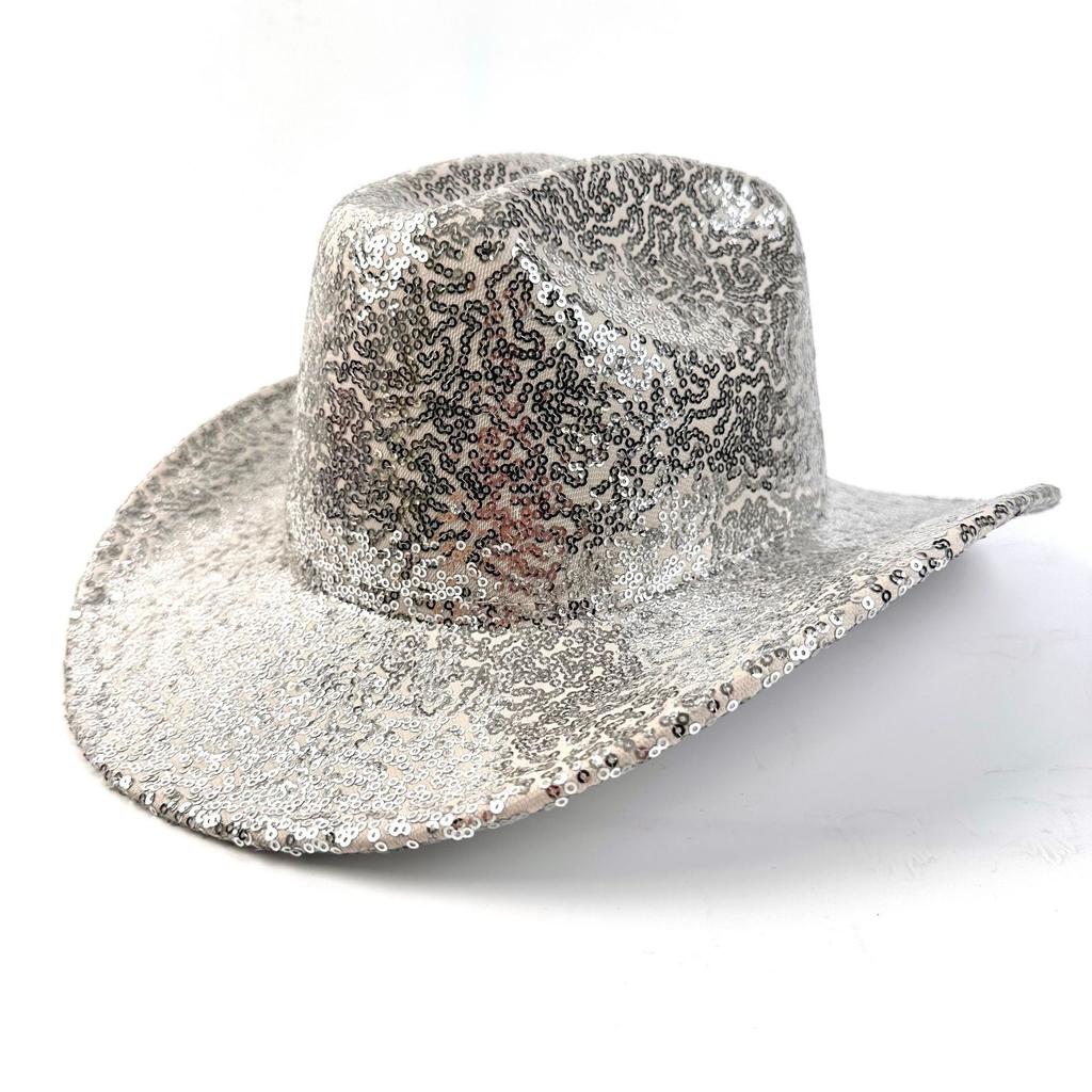 Festive Hat Party Festive Prom Show Cowboy Hat Sequined Cool Jazz Top Hat