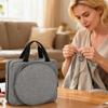 Portable Embroidery Organizer Bag with Multi Pocket Oxford Cloth Embroidery Project Bag for Hoop Embroidery Supplies Bag