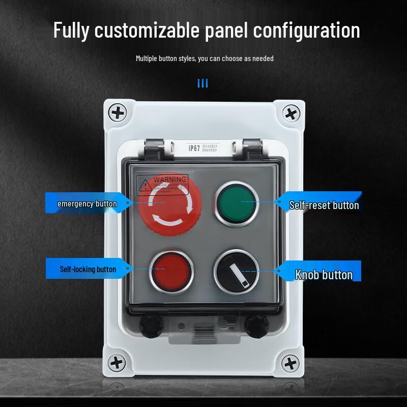 Xunling Waterproof Linkage Alarm Button Switch Box