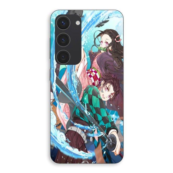 Coque de téléphone - MANIACASE - Samsung Galaxy S23 Plus - Silicone - Souple - Demon Slayer Tanjiro Kamado