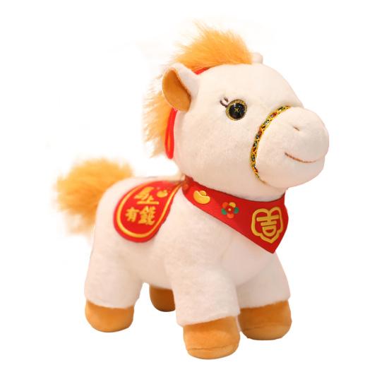 Mascot Horse Doll Horse Brings Wealth Plush Toy 2026 Year of The Horse Zodiac Ornament Lucky Hanging Decor Unique Heartwarming Gift