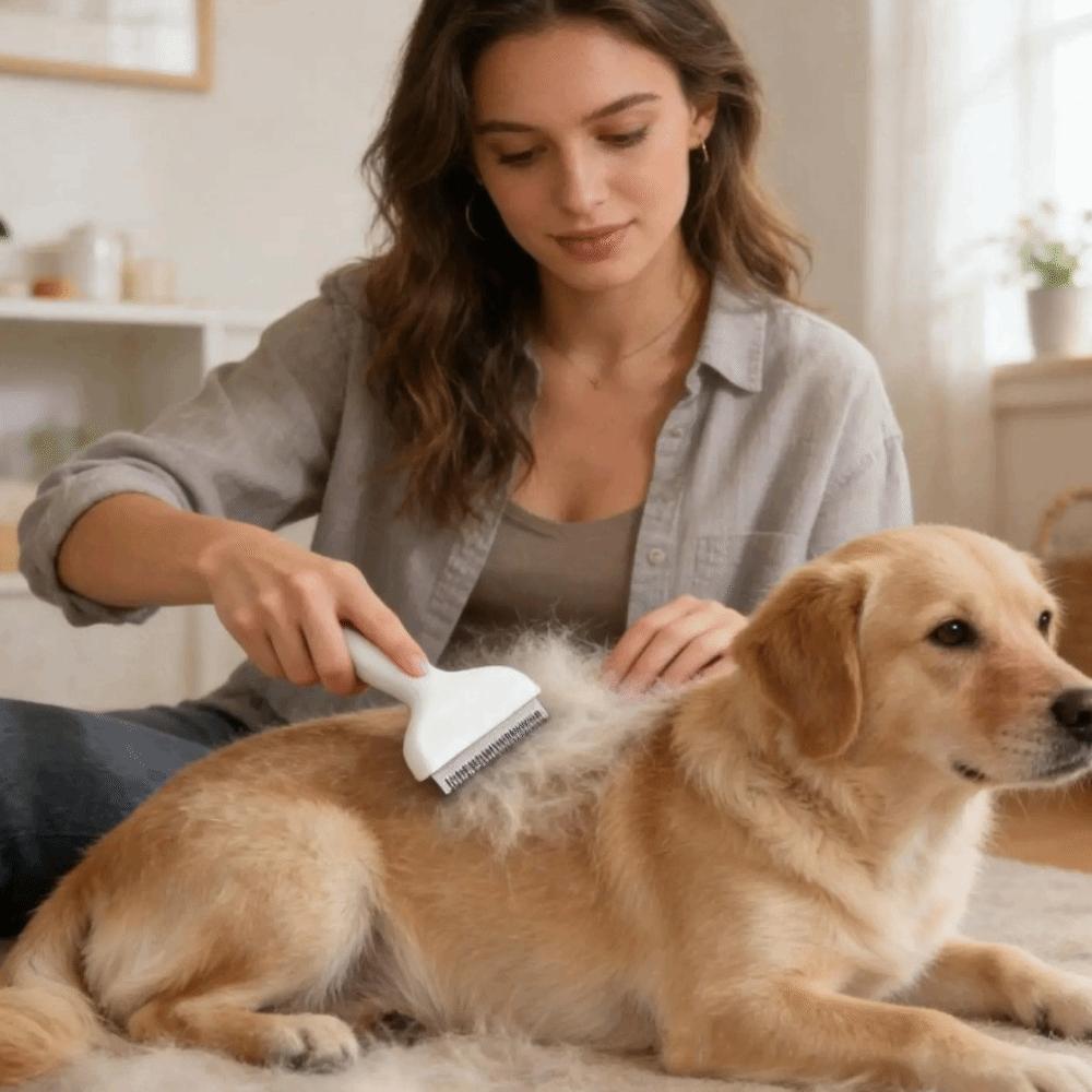 Fine Tooth Cat Hair Removal Comb No Hurt Pet Hair Clipper  Pet Massage Cleaning