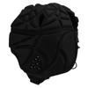 EVA Shockproof Football Helmet with Velvet Liner Adjustable Rope Football Headgear for AdultBlack