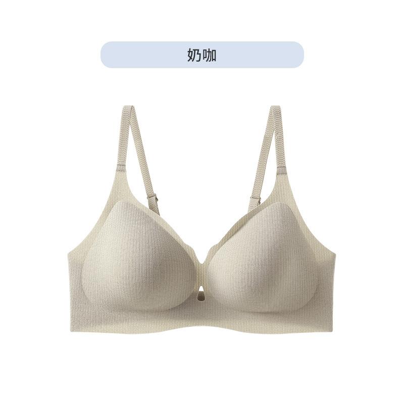 

Summer breathable beauty back integrated non-marking gathering jelly strip anti-expansion no steel ring text M(75ABC)