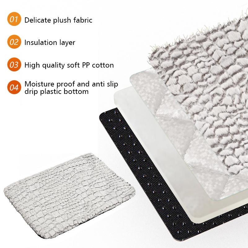 1PC Explosive Winter Warm Cat Kennel Mat Removable and Washable Snowflake Fleece Self-Heating Dog Kennel Mat Dirty Resistant and Non-Slip Dog Mats