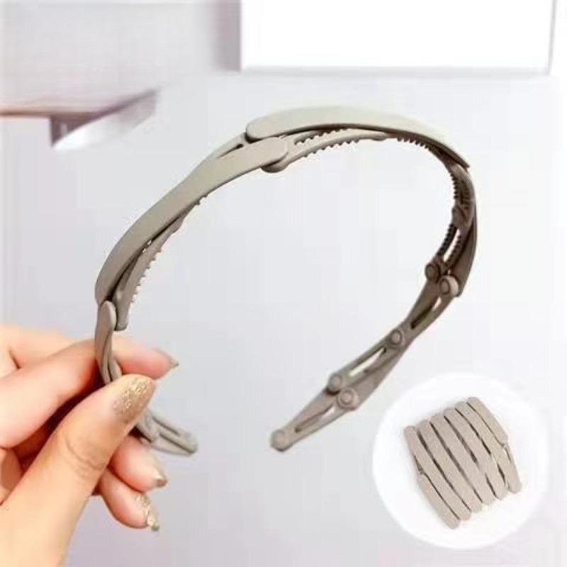 Stretchable Hair Band That Folds Up for Easy Carrying. Women's Invisible Serrated Anti-slip Headband.