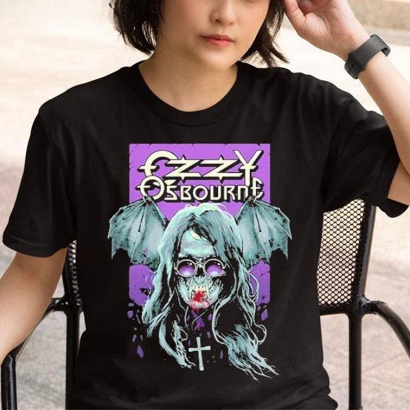 

Ozzy Osbourne Merch 2026 Tee Tshirt Unisex Women Fashion T-shirt Short Sleeve Funny Tee Unisex Hip Hop Tops Tees Casual Shirt Unisex 3XL