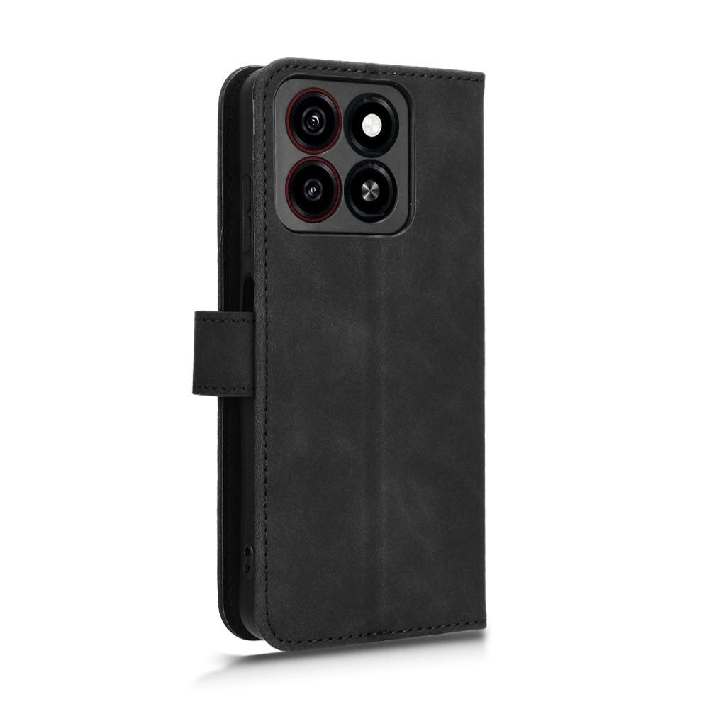 For ZTE Blade A35/A55 Leather Case Skin-Feel Anti-Drop Wallet Flip Phone Cover