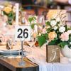 25 Segnaposto a Tenda Eleganti Segni Numerati per Disposizione Posti Matrimonio Marcatori Posti Riservati in Plastica Resistente